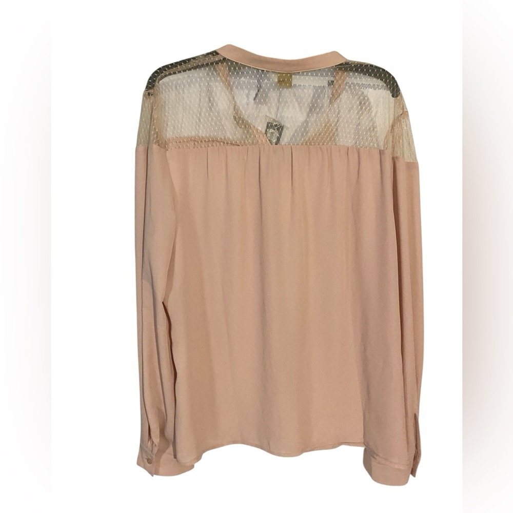 Worthington Blush and Cream Blouse - Picture 2 of 3